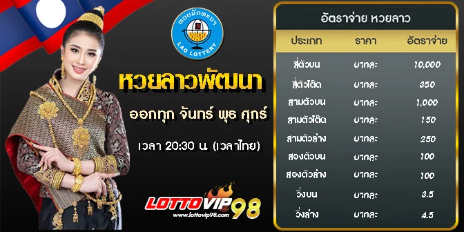 หวยลาวพัฒนา by lottovip 98